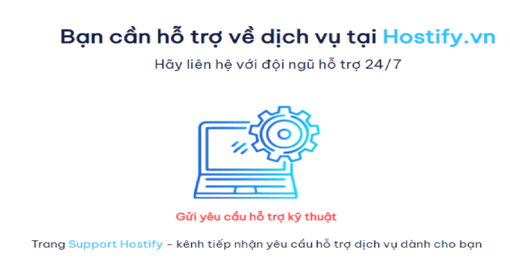 Gửi yêu cầu hỗ trợ