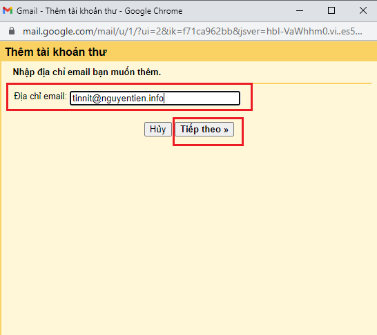 Gửi nhận Email-server từ Google mail