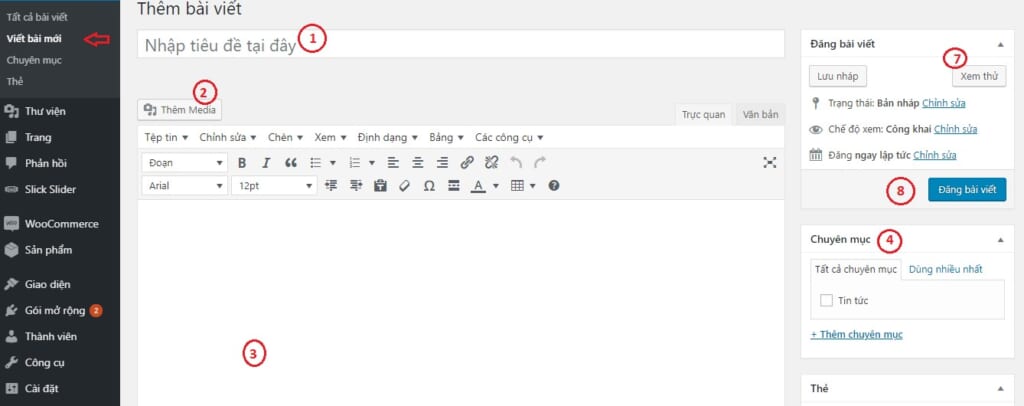 Hướng dẫn sử dụng theme001