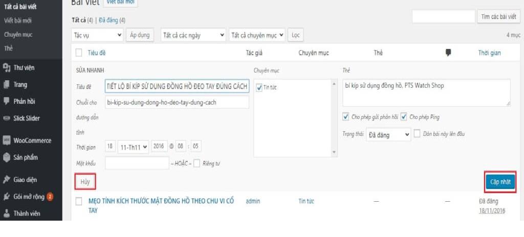 Hướng dẫn sử dụng theme001