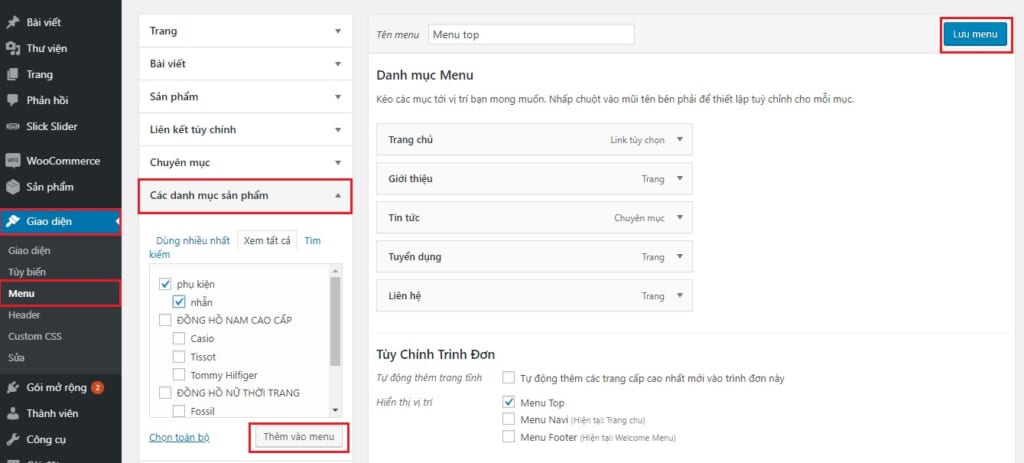 Hướng dẫn sử dụng theme001
