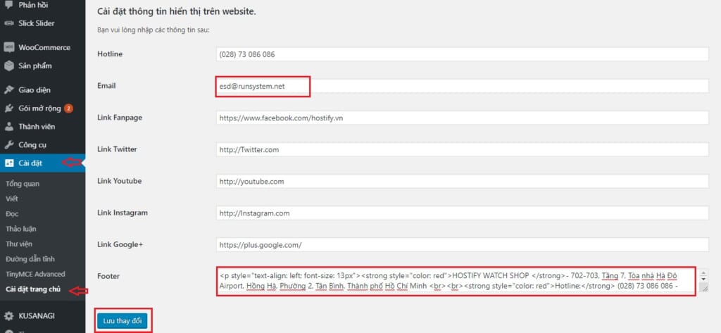 Hướng dẫn sử dụng theme001