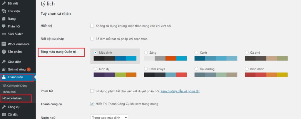Hướng dẫn sử dụng theme001