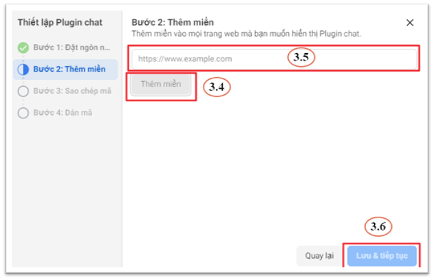 Thêm tên miền vào plugin