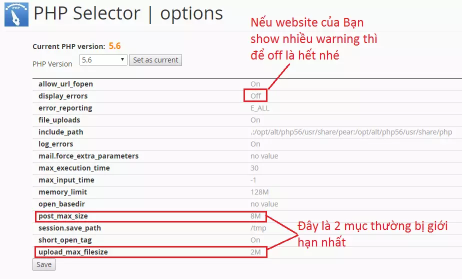 Hướng dẫn thay đổi phiên bản PHP trên hosting cPanel