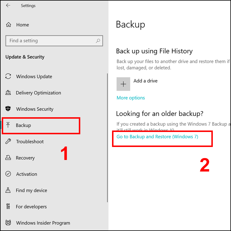 Hướng dẫn restore và backup windows 10 