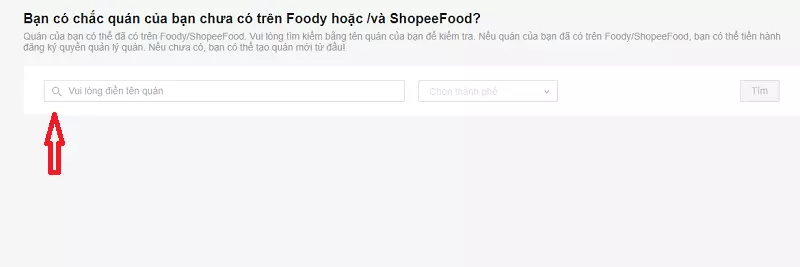 Đăng ký bán hàng trên shoppe food