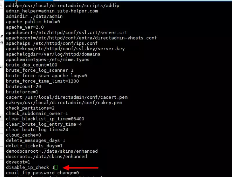 Hướng dẫn Disable IP Check DirectAdmin