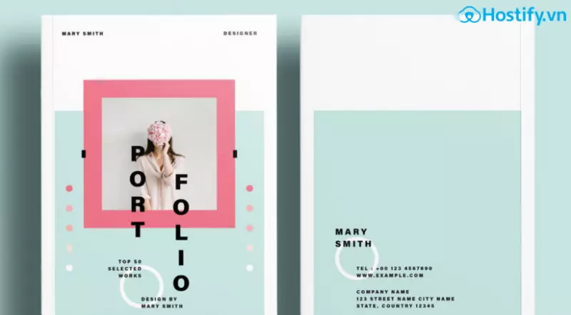 mẫu portfolio template free mới 