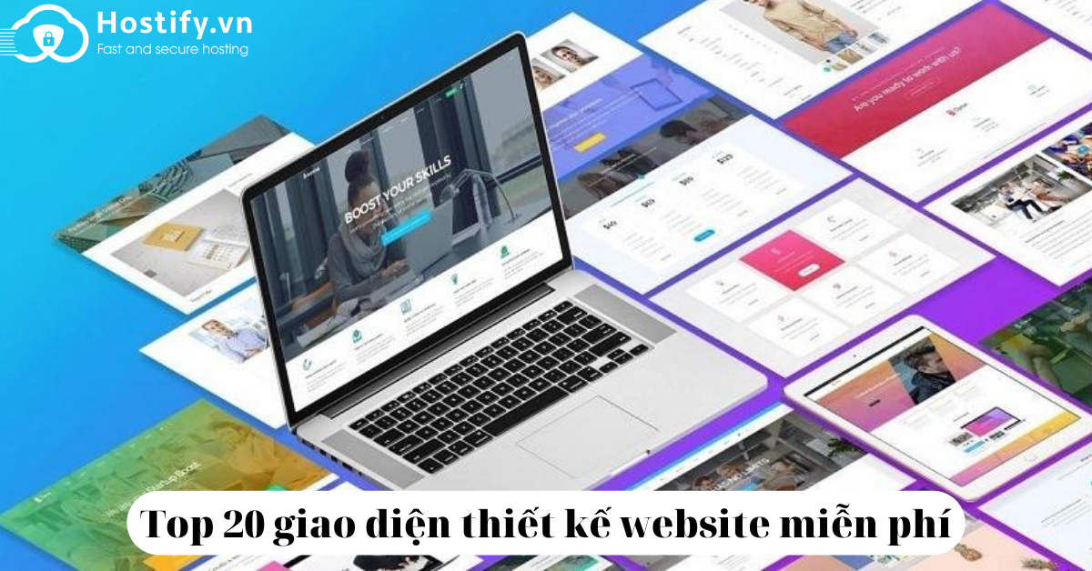 Top 20 giao diện thiết kế web miễn phí, chuyên nghiệp