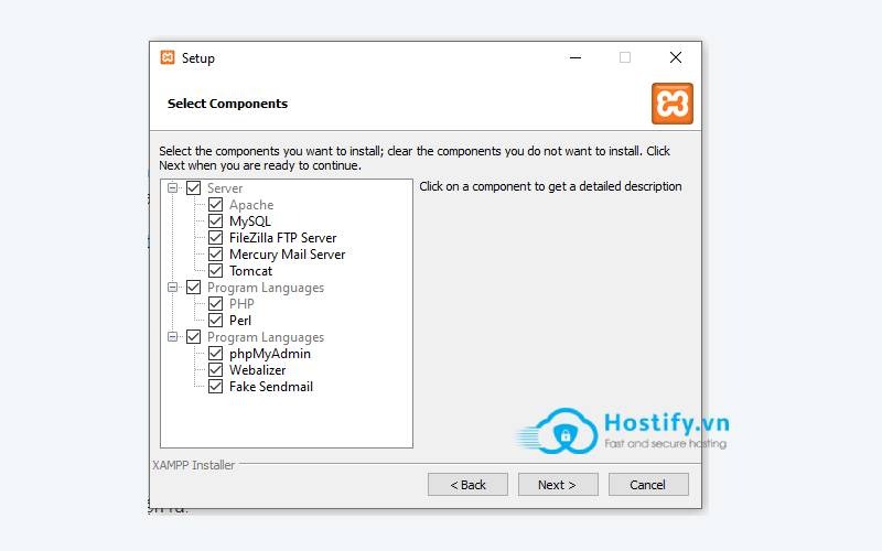 Bắt buộc phải chọn 3 phần mềm là MySQL, Apache, PHPMyAdmin Xampp là gì?