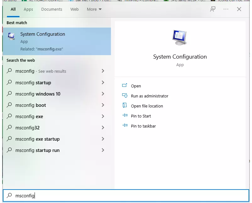 Thực hiện clean boot trên windows 10