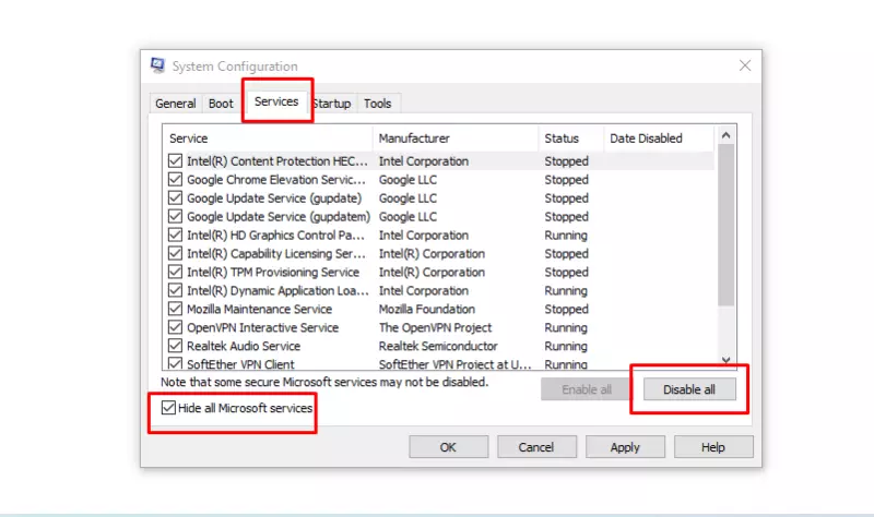 Thực hiện clean boot trên windows 10