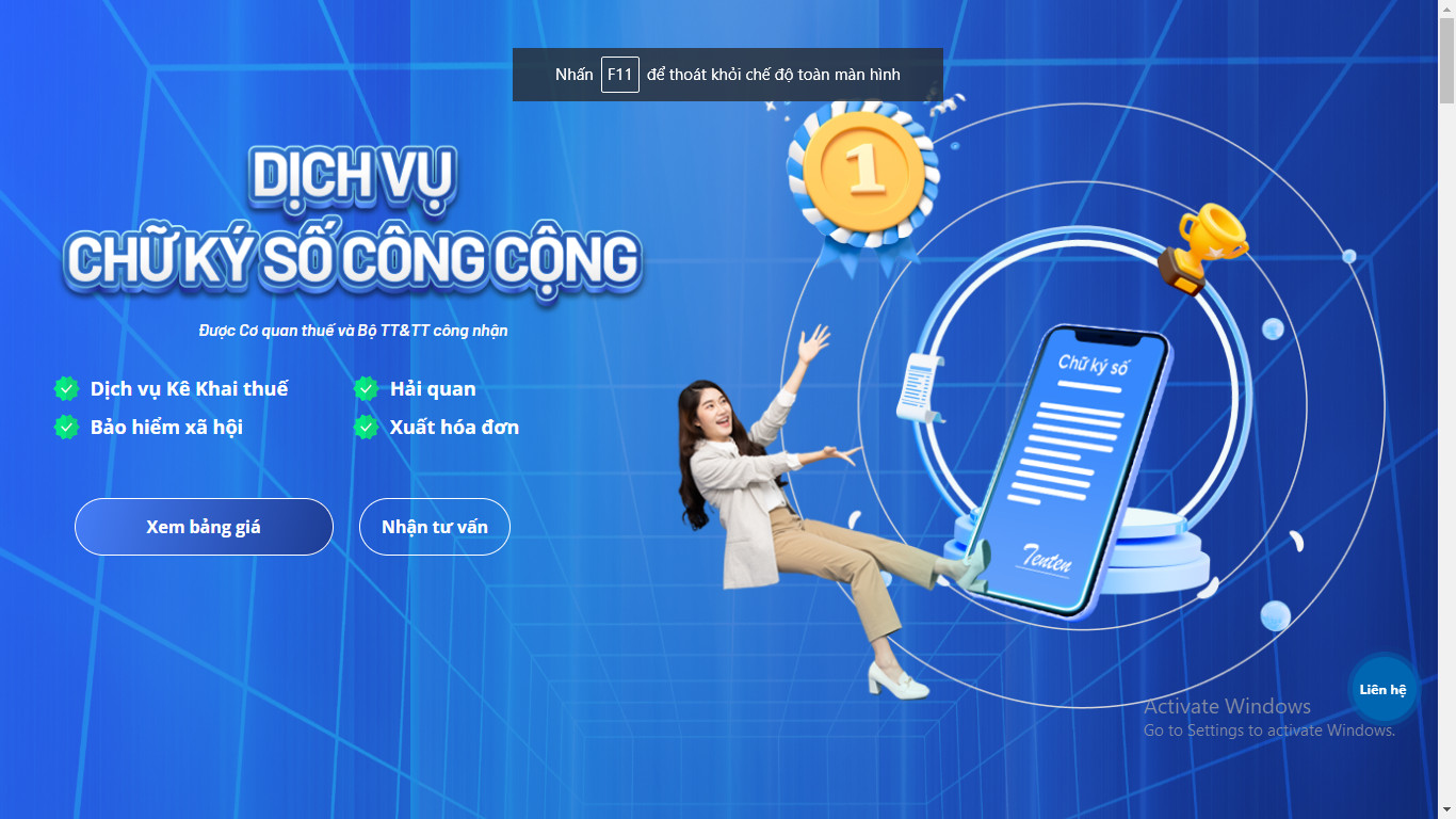 Dịch vụ chữ ký số cá nhân ở đâu uy tín?