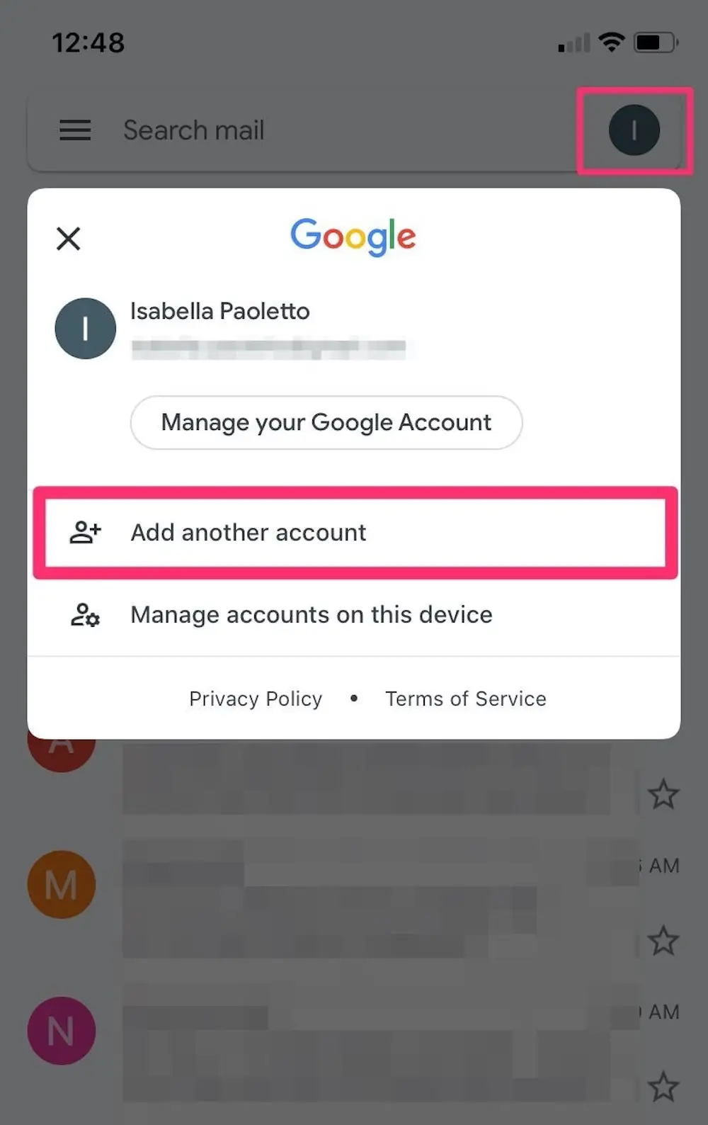 đăng nhập Google Mail 2