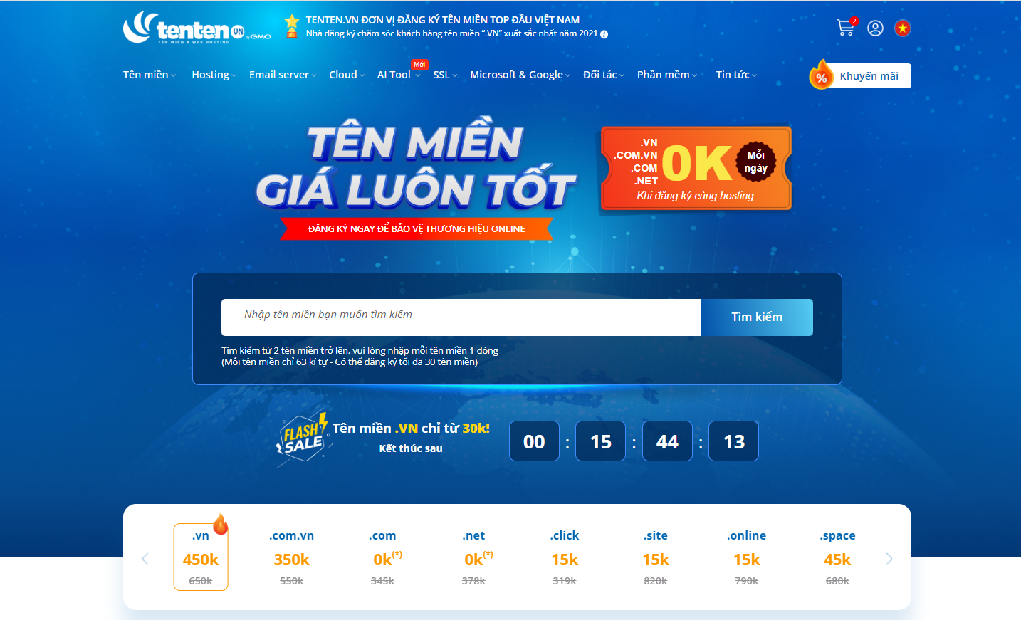 Mua tên miền tại Tenten.vn