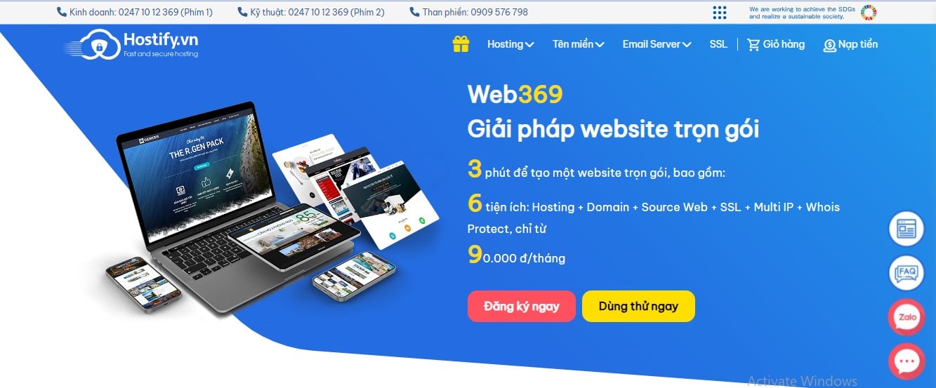 Nhà cung cấp tên miền Hostify