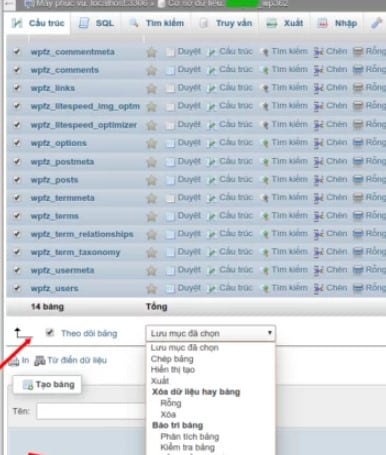 Kiểm tra lỗi không kết nối được Database trên host
