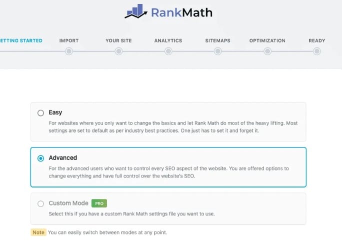 Kết nối Rank Math
