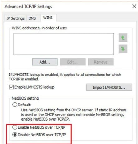 Sửa lỗi DNS nhờ vô hiệu hóa NetBIOS